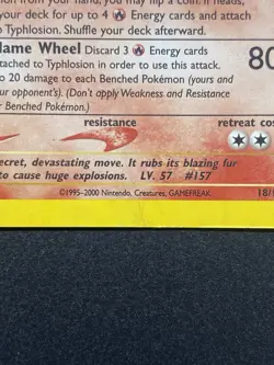Typhlosion 18/111 Neo Genesis Holo Rare Pokemon TCG - Image 3