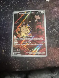 The Pokemon Company Team Rocket's Meowth 203/182 IR Holo Full Art EN 70HP - Image 1