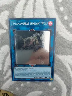 Yu-Gi-Oh! TCG Salamangreat Sunlight Wolf LD10-EN000 Ghost Rare 1st Edition LP - Image 1