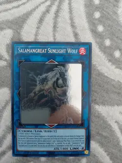 Yu-Gi-Oh! TCG Salamangreat Sunlight Wolf LD10-EN000 Ghost Rare 1st Edition LP - Image 2
