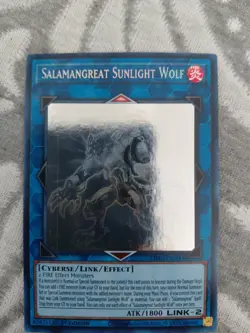 Yu-Gi-Oh! TCG Salamangreat Sunlight Wolf LD10-EN000 Ghost Rare 1st Edition LP - Image 3