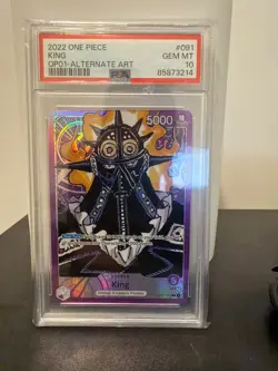 2022 One Piece OP01-091 King Alternate Art PSA 10 GEM MT - Image 1