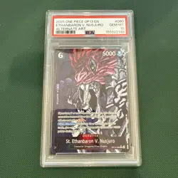 One Piece CCG St. Ethanbaron V. Nusjuro OP13-080 Rare Alt Art Foil PSA 10 2025 - Image 1