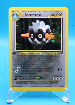Pokemon Card 2/75 Forretress 1st Edition Neo Discovery HOLO - Played - Image 1