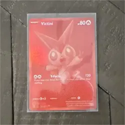 Pokemon TCG Victini Basic Pokemon Card 80 HP Standard Size Single Card - Image 1