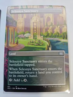 MTG Selesnya Sanctuary Borderless - Double Masters 2022 - Image 1