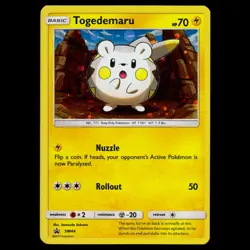 Togedemaru | SM44 | Pokemon, Sun & Moon, Black Star Promo, Cosmos Holo Card 2017 - Image 1