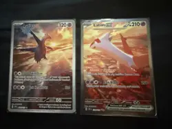 Latias ex 239/191 Latios 203/191 SV08: Surging Sparks Holo Two Card Set NM - Image 1