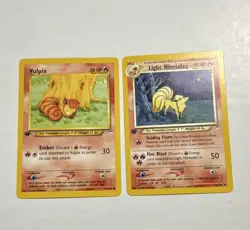 Nintendo Pokemon TCG Neo Destiny 1st Ed 2-Card Lot Vulpix + Light Ninetales - Image 1