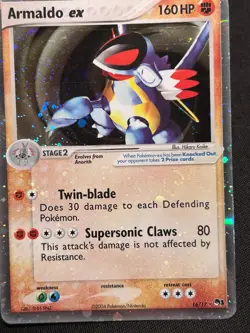 Pokemon Card - Armaldo ex POP Series 1 16/17 Rare Holo Bleed - Image 3