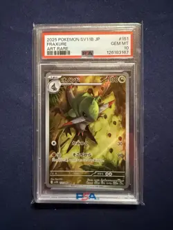 Pokemon Card Game Fraxure AR 151/086 Black Bolt SV11B Full Art Holo Card PSA 10 - Image 1