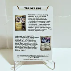 IRON LEAVES EX TRAINER TIPS CARD TEMPORAL FORCES BUILD & BATTLE POKEMON TCG - Image 2