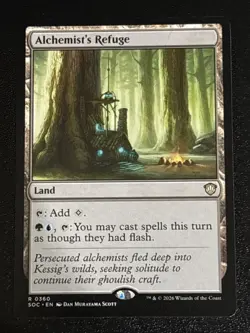 MTG Commander: Secrets of Strixhaven Alchemist's Refuge 0360 NM Rare - Image 1