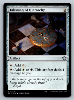 Talisman of Hierarchy U 0358 Secrets of Strixhaven Regular - Image 1