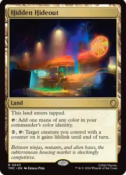 X 1 Hidden Hideout NM-M Commander TMC 043 MTG Magic The Gathering - Image 1