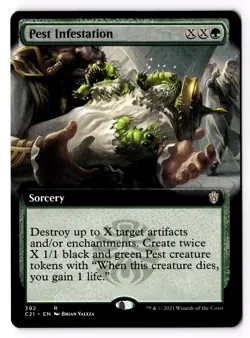 Pest Infestation (Extended Art) 392 Commander 2021 Normal NM - Image 1