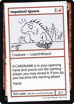 [MTG] Impatient Iguana (Playtest) (055) (CMB2) NM - Image 1