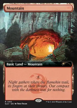 [1x] Mountain (1365) Near Mint, English Secret Lair MTG Magic - Image 1