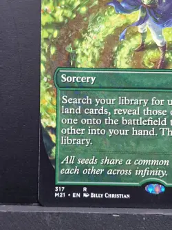 MTG Borderless Cultivate M21 317 Regular Rare Extended Art Core 21 Near Mint (A) - Image 4