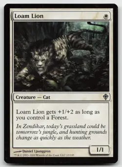 MTG Loam Lion U Worldwake 13 MP - Image 1
