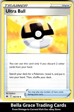 Ultra Ball #146/159 Crown Zenith Pokemon Uncommon Regular - Image 1