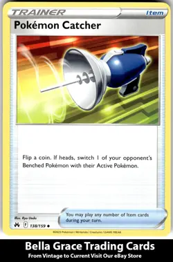 Pokemon Catcher #138/159 Crown Zenith Pokemon Uncommon Regular - Image 1