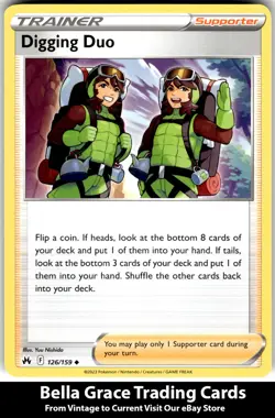 Digging Duo #126/159 Crown Zenith Pokemon Uncommon - Image 1