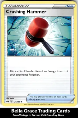 Crushing Hammer #125/159 Crown Zenith Pokemon Uncommon Regular - Image 1