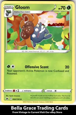 Gloom #002/159 Crown Zenith Pokemon Uncommon - Image 1