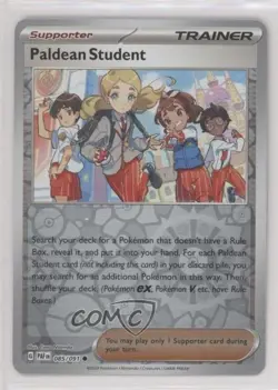 Paldean Student Reverse Foil Pokemon Scarlet & Violet Fates #085 - Image 1