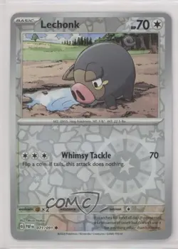 Lechonk Reverse Foil Pokemon SV01: Scarlet & Violet #156 - Image 1
