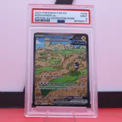 2023 Pokemon PAR Paradox Rift Special Illustration Rare 248 Iron Hands EX PSA 9 - Image 1