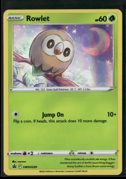 Rowlet - SWSH220 Holo - Pokemon TCG SWSH: Sword & Shield Promo Cards - Image 1