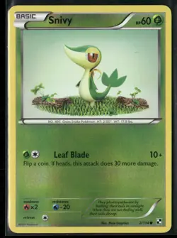 Snivy (2) 2/114 Reverse Holo - Pokemon TCG Black and White - Image 1