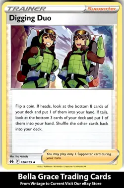 Digging Duo #126/159 Crown Zenith Pokemon Uncommon - Image 1