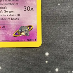 Sabrina's Haunter 58/132 2000 Gym Heroes Pokemon 1st Edition Uncommon. H1 - Image 5