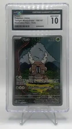 PINSIR Twilight Masquerade Illustration Rare #168 CGC 10 Gem Mint Pokemon - Image 1
