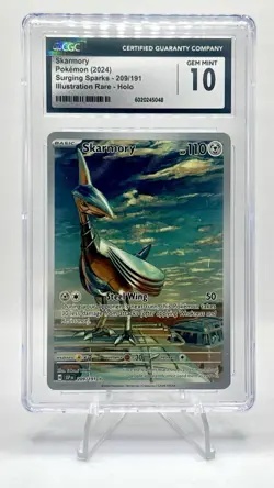 2024 Pokemon Surging Sparks Skarmory #209 (CGC 10) - Image 1