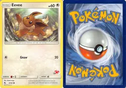 Eevee 49/68 Common Hidden Fates Pokemon MP Ariga - Image 3