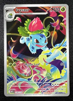 Pokemon: Ivysaur 134/132 Illustration Rare IR Full Art Holo Mega Evolution - Image 1