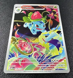 Pokemon: Ivysaur 134/132 Illustration Rare IR Full Art Holo Mega Evolution - Image 2