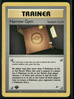 Narrow Gym 124/132 1st Edition - Pokemon TCG Gym Heroes - Image 1