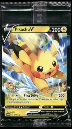Pikachu 377/S-P Pokemon Festival Jakarta - Pokemon SEALED Indonesian Promo - Image 1