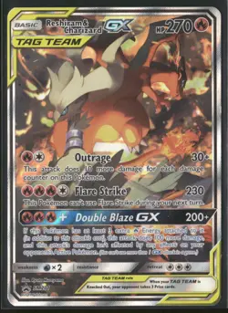 Reshiram & Charizard GX - SM201 Holo - Pokemon TCG SM Promos - Image 1