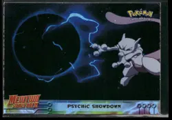 Psychic Showdown Rainbow Foil Blue Logo - Pokemon Topps First Movie - Image 1