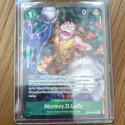 Bandai Monkey D. Luffy rare alt art op16-034 THE TIME OF BATTLE op16 one piece - Image 1
