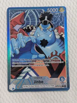 Jinbe Leader Alt Art OP14-040 One Piece THE AZURE SEA'S SEVEN English NM - Image 1
