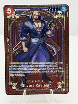 Bandai Silvers Rayleigh (SP) OP09-005 A Fist of Divine Speed Foil One Piece CCG - Image 1