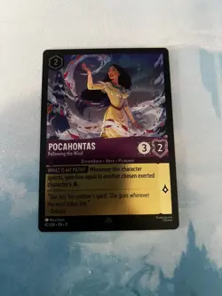 Pocahontas - Following the Wind 42/204 Sup Rare Disney Lorcana Winterspell FOIL - Image 2