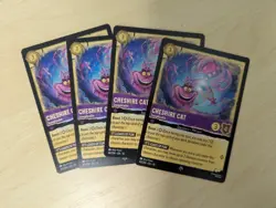 4x Cheshire Cat - Inexplicable 60/204 Disney Lorcana Whispers Super Rare - Image 1